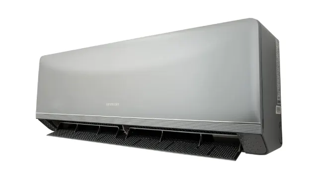 Visión semilateral del aire acondicionado.