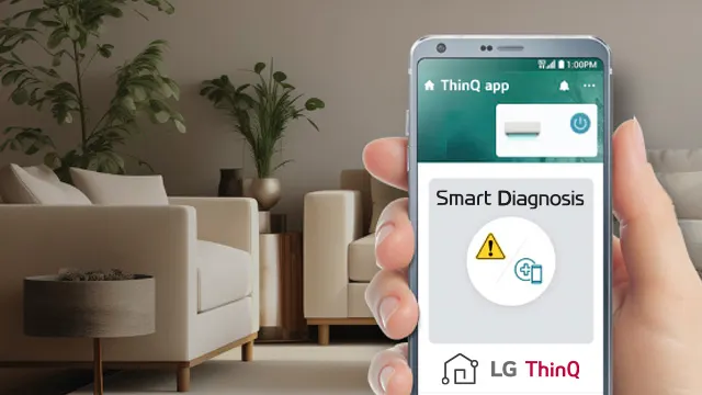Diagnóstico remoto del aire acondicionado LG desde el móvil mediante la función Smart Diagnosis en la app LG ThinQ.
