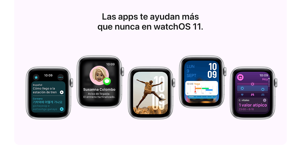 Apple Watch SE (2024), GPS, 40 mm, Caja de aluminio Blanco