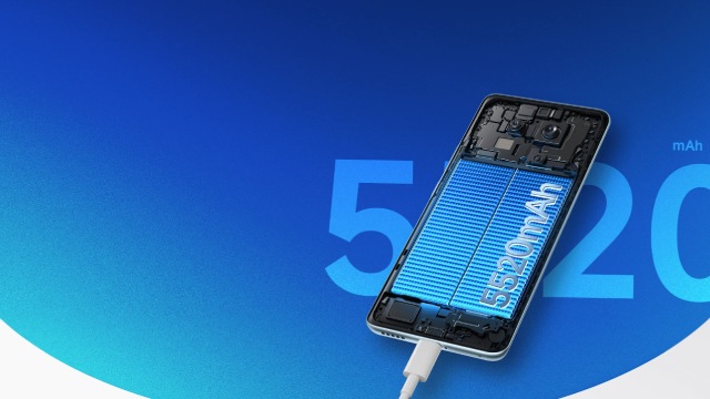batería con 5200 mAh escrito sobre fondo azul