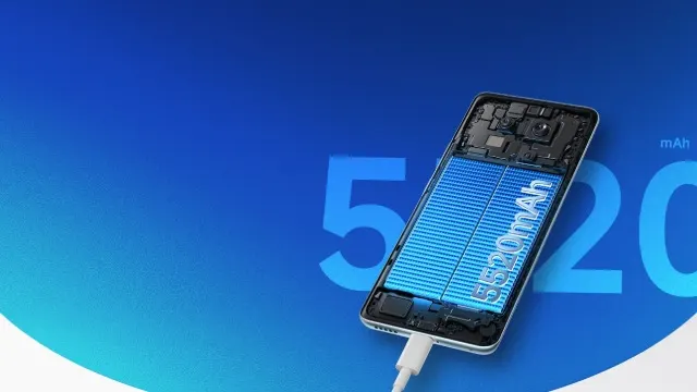 batería con 5200 mAh escrito sobre fondo azul
