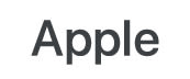 Apple Logo, que enlaza con la página de la marca Apple