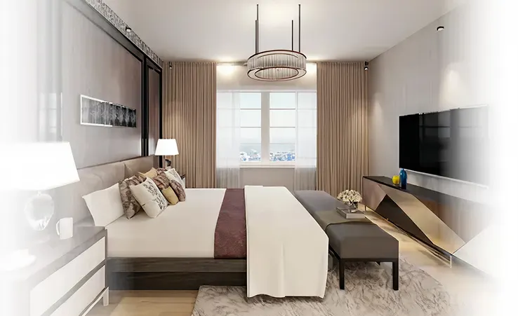 habitación de un hotel moderno