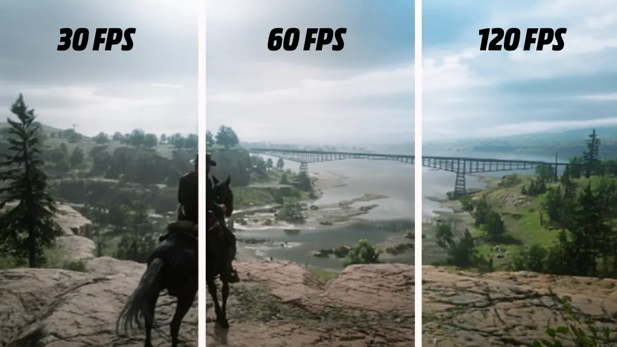30 fps, 60 fps ve 120 fps karşılaştırma