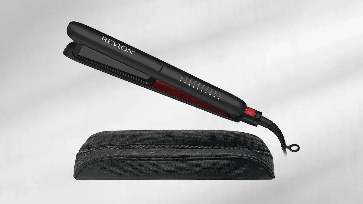 Revlon RVST2211PE Hindistan Cevizi Yağlı 25 mm Saç Düzleştirici Siyah