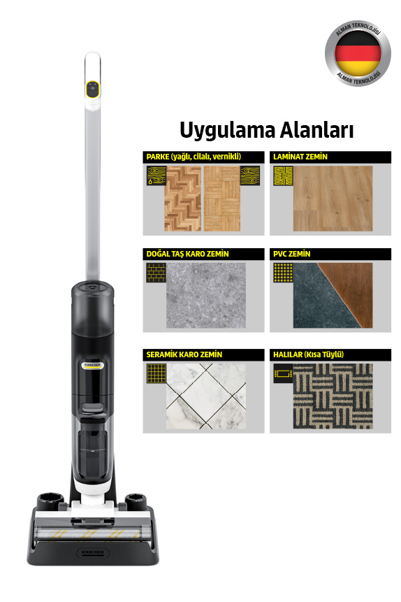 KARCHER FCV 3 Islak Kuru Dikey Şarjlı Süpürge Fiyat & Özellik