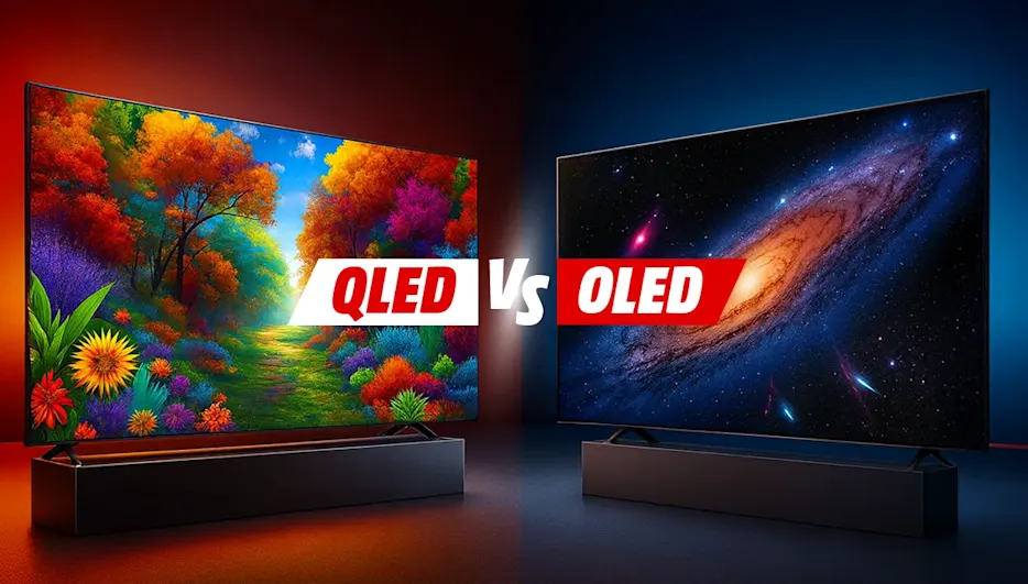 OLED TV ve QLED TV yan yana