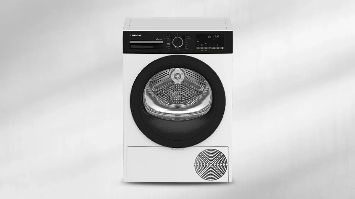 Grundig GDH 9564 E enerji sınıfı 9 kg ısı pompalı kurutma makinesi
