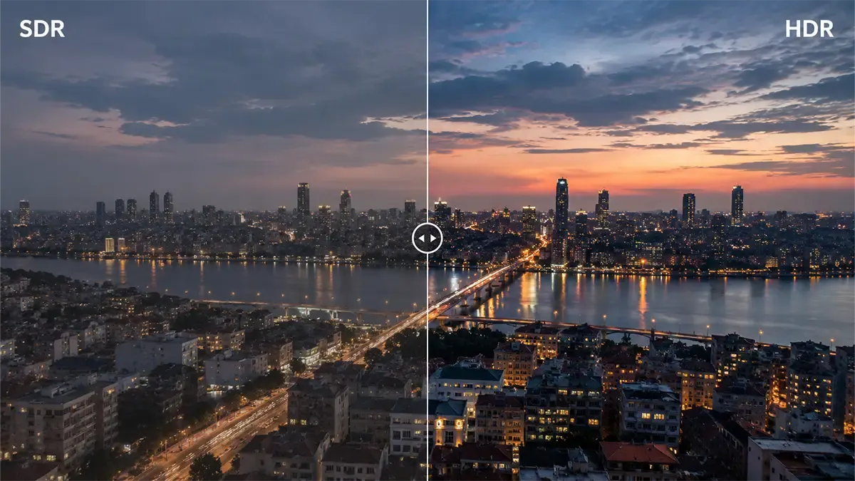 SDR (Standard Dynamic Range) vs HDR (High Dynamic Range)