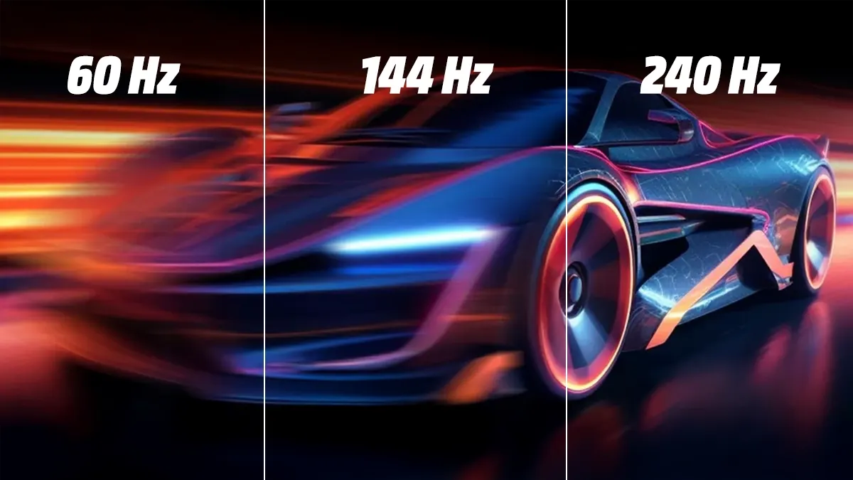 60 Hz vs 144 Hz vs 240 Hz oyun