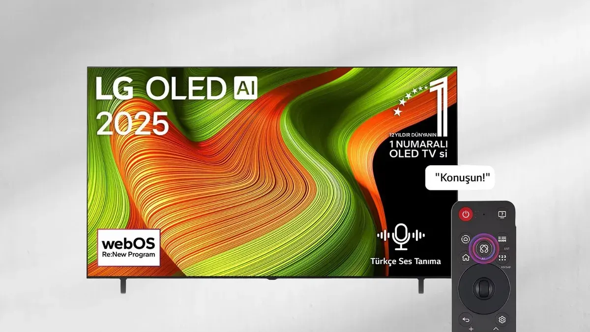 LG OLED55B56 55 inç 138 Ekran 4K Smart AI Sihirli Kumanda Uydu Alıcılı 120 Hz OLED TV