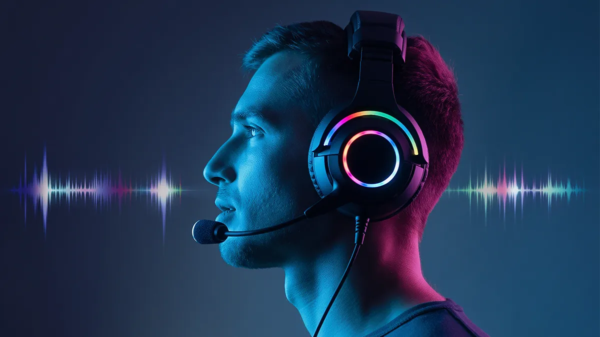 Mikrofonlu oyuncu kulaklığı