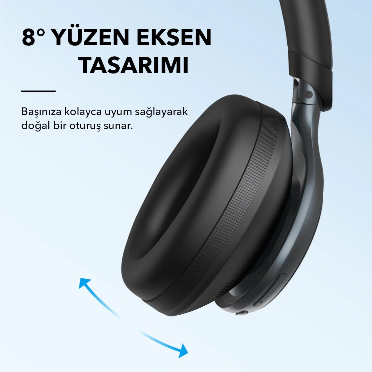 ANKER Space One Bluetooth Kulak Üstü Kulaklık Siyah Fiyat