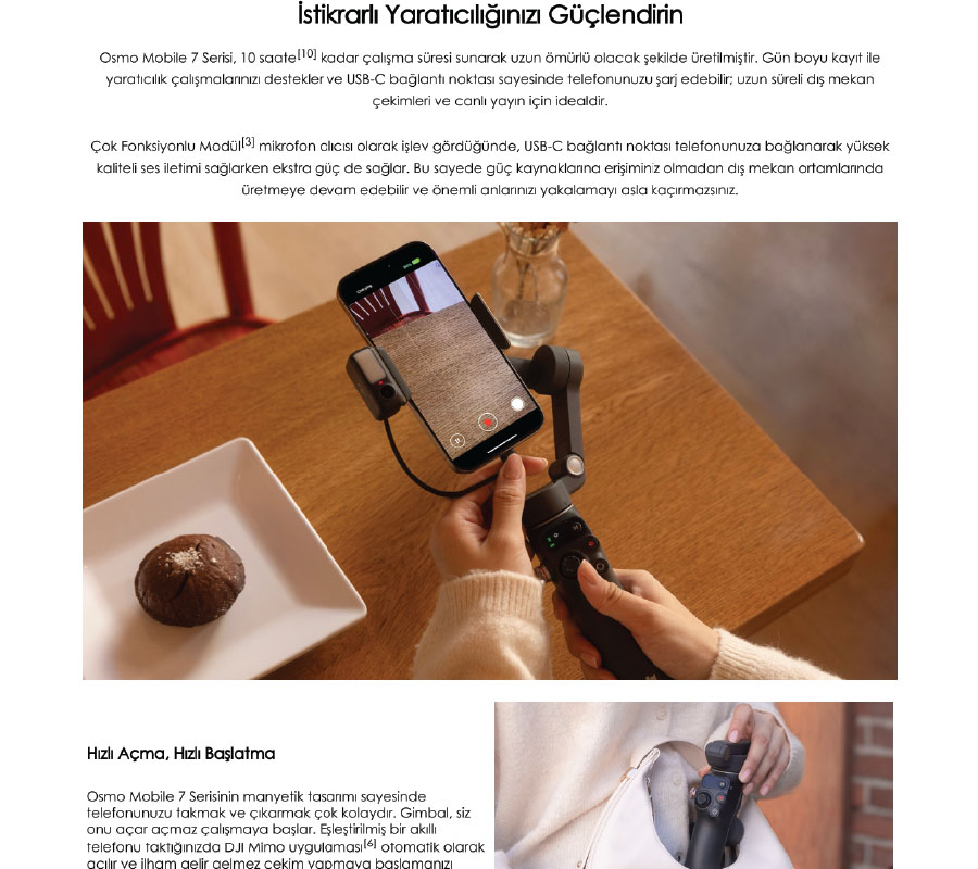 DJI Osmo Mobile 7 Gimbal Fiyat & Özellik | MediaMarkt