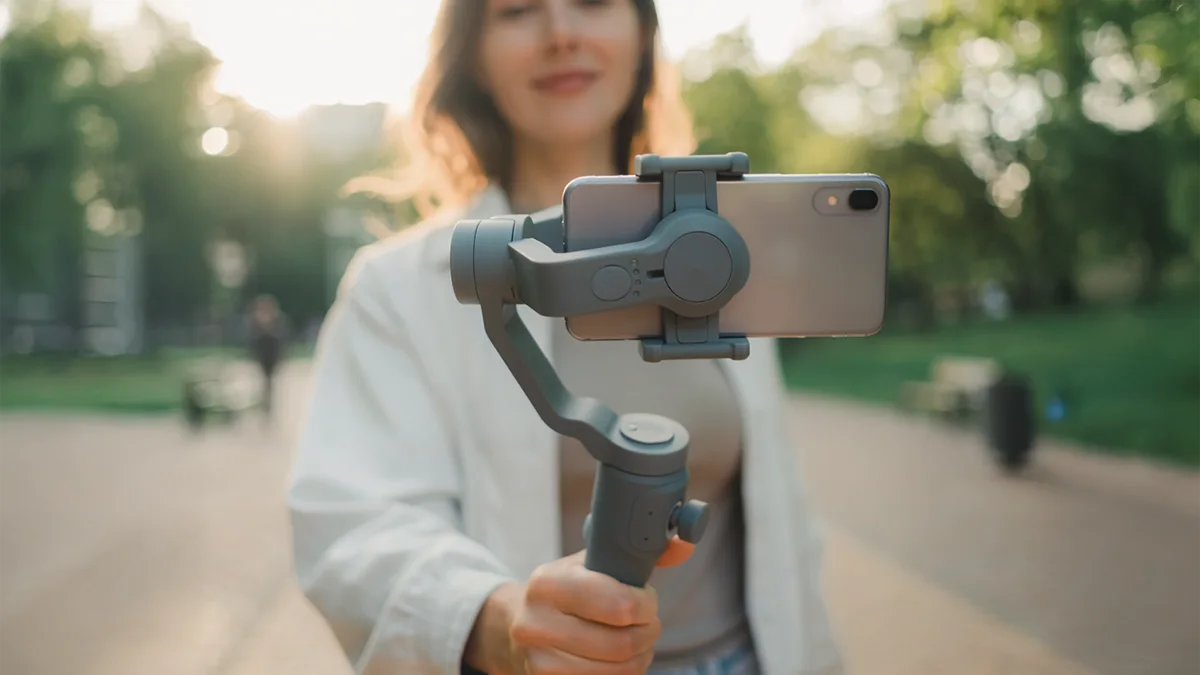 Cep telefonu gimbal kullanım