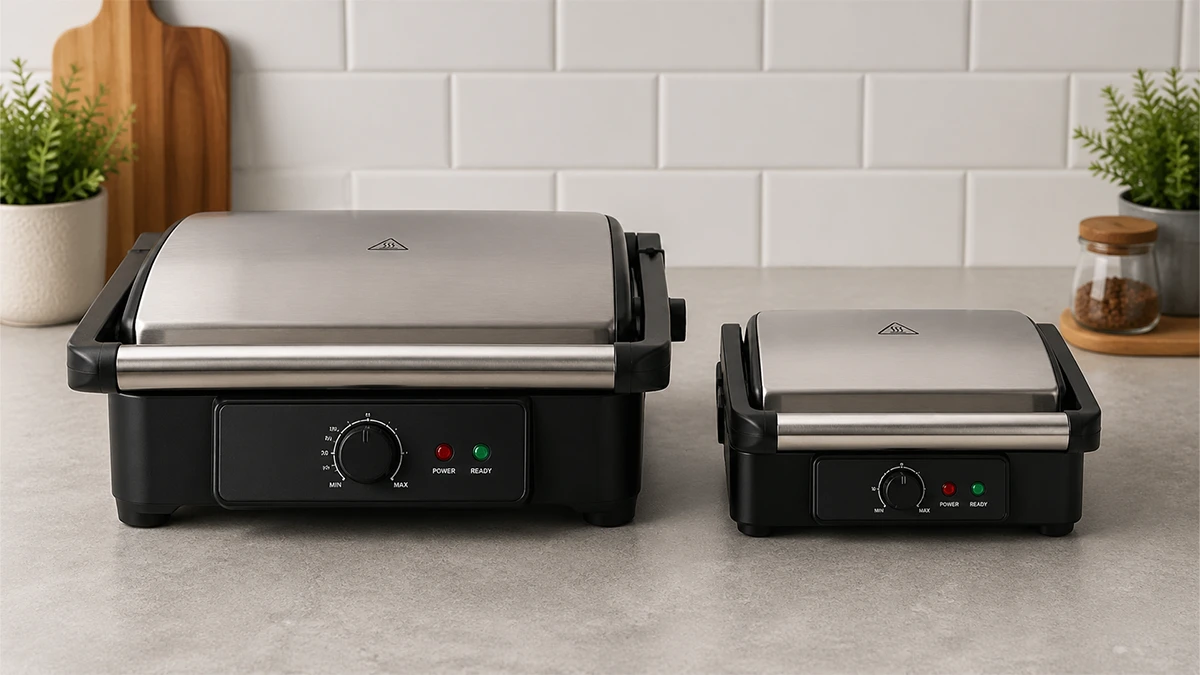 Tost makinesi boyut ve kapasite karşılaştırma