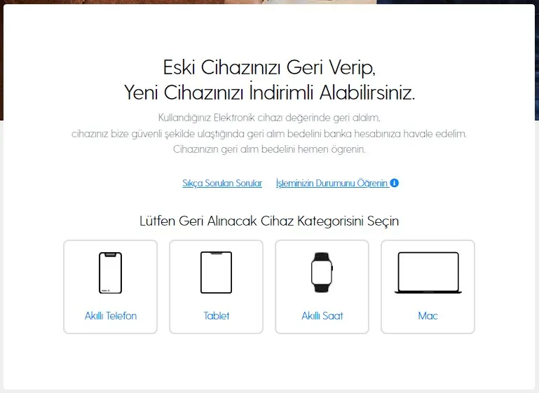 eskiyi getir yeniyi götür fırsatı
