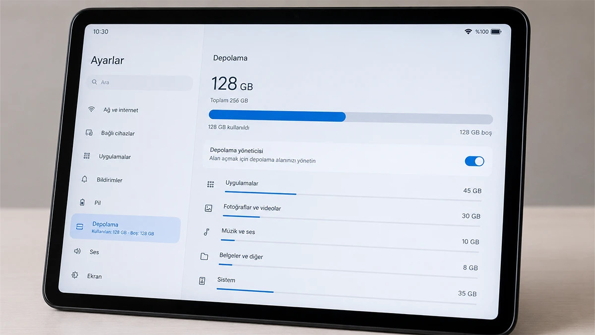 Tablet depolama alanı ne kadar olmalı