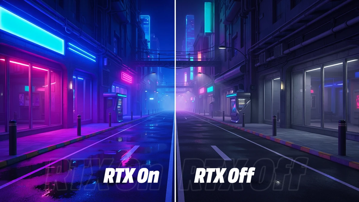 Ray Tracing açık kapalı karşılaştırma, RTX on vs off