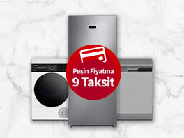 Product image of category Beyaz Eşyada Peşin Fiyatına 9 Taksit!