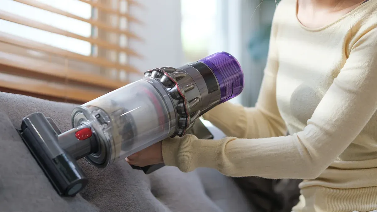 Dikey süpürge temizlik