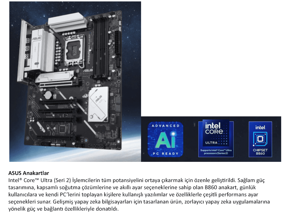 EXPER Intel Ultra 7 265KF B860 DDR5 32GB 1TB M2 SSD RTX5070TI 16G