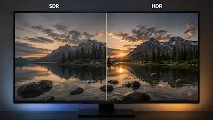 TV ekranında HDR teknolojisi ile SDR teknolojisinin karşılaştırması