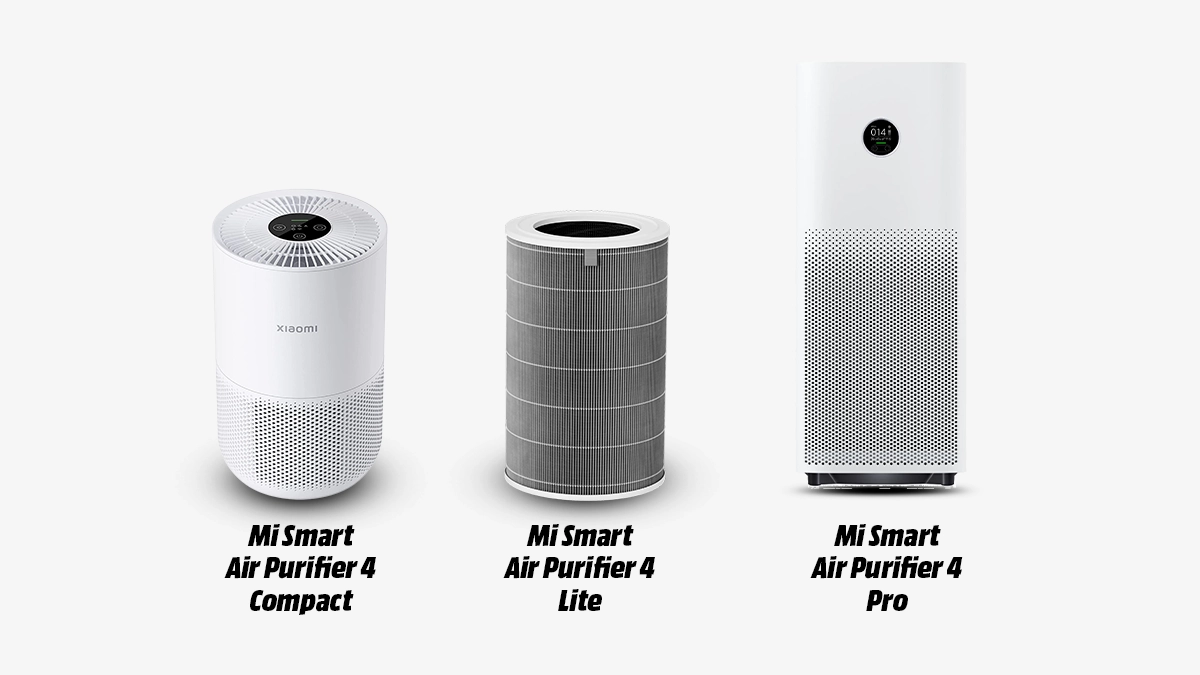 Xiaomi Smart Air Purifier 4 Compact, Lite ve Pro hava temizleyici karşılaştırma