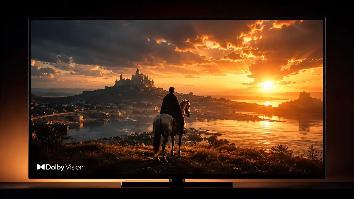 TV ekranında Dolby Vision açık görüntü