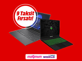 Seçili Notebooklarda 9 Taksit Fırsatı