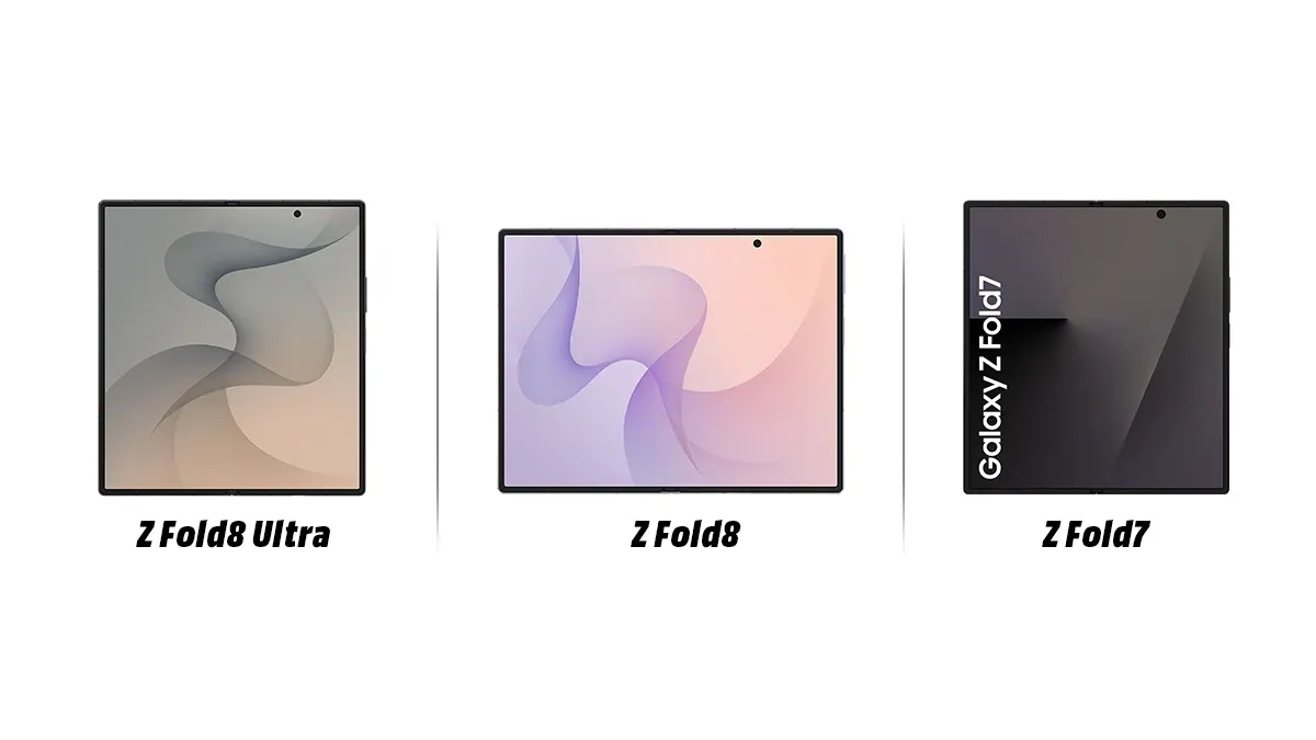 Samsung Galaxy Z Fold8 Ultra, Z Fold8 ve Z Fold7 karşılaştırması