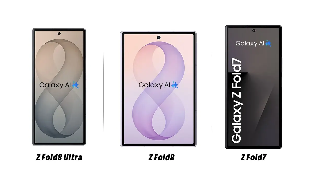 Samsung Galaxy Z Fold8 Ultra, Z Fold8, Z Fold7 yapay zeka karşılaştırması