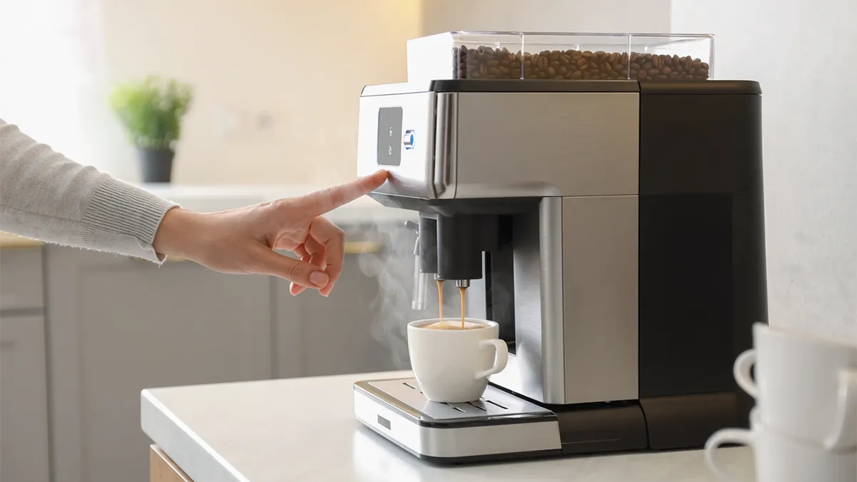 Espresso makinesi öğütücülü