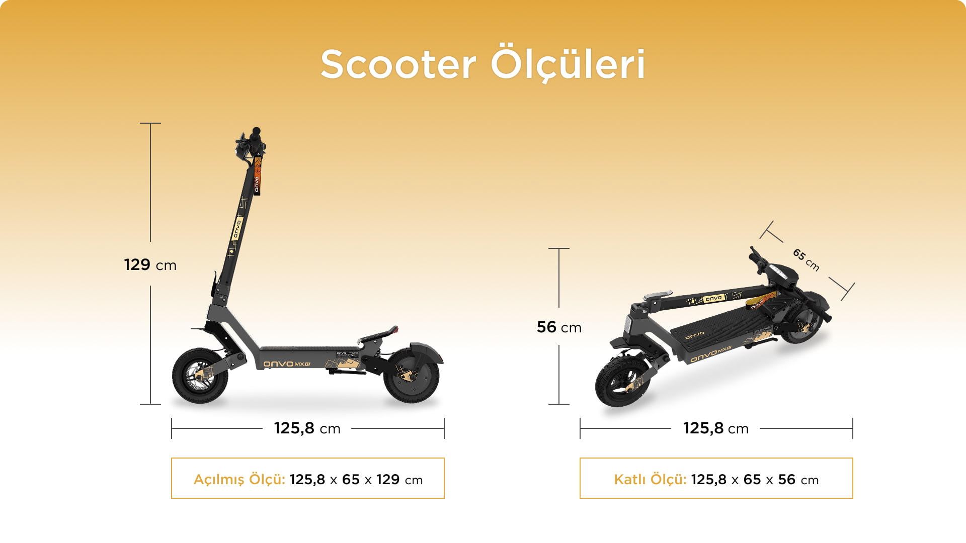 ONVO MX-01 800 W 40 km Menzil Elektrikli Scooter Fiyat & Özellik
